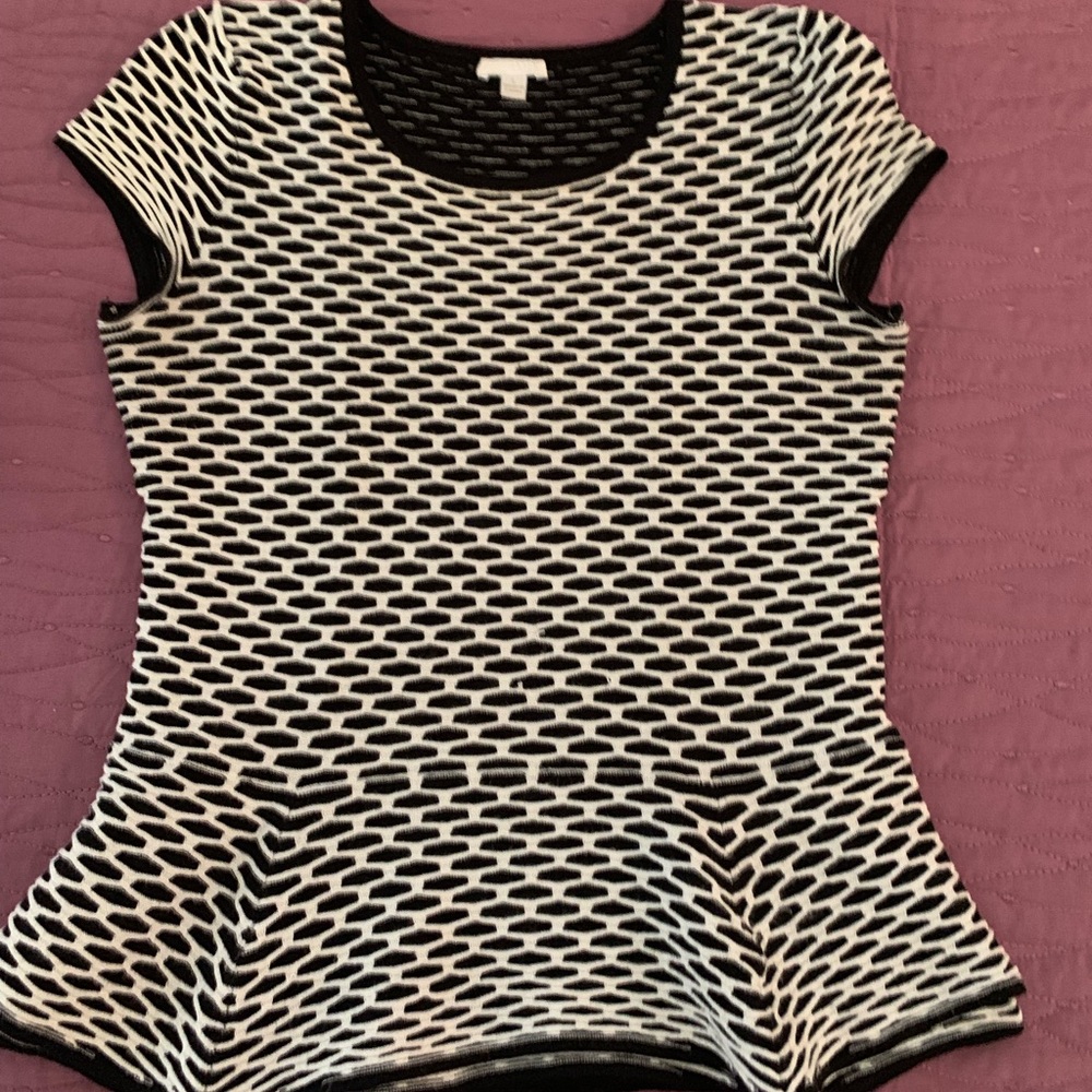 Intermix knit peplum top